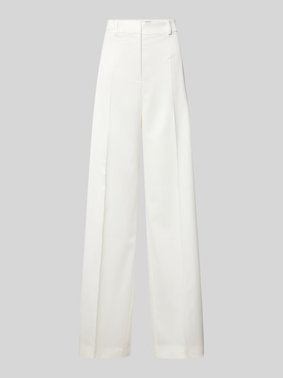 HUGO Spodnie materiałowe z szeroką nogawką w kant model ‘Halenar’ Biały 2