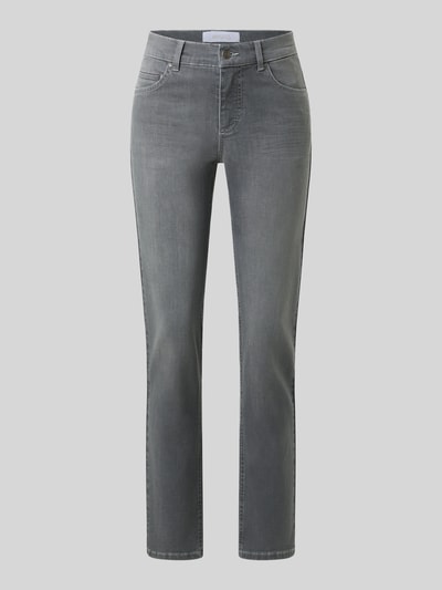ANGELS Slim Fit jeans van katoenmix model 'CICI' Antraciet - 2