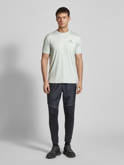 Under Armour T-shirt z nadrukiem z logo Miętowy 1