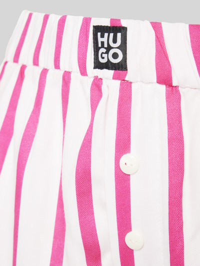 HUGO Relaxed Fit Pyjama-Shorts mit Label-Patch Modell 'JADE' Pink 2