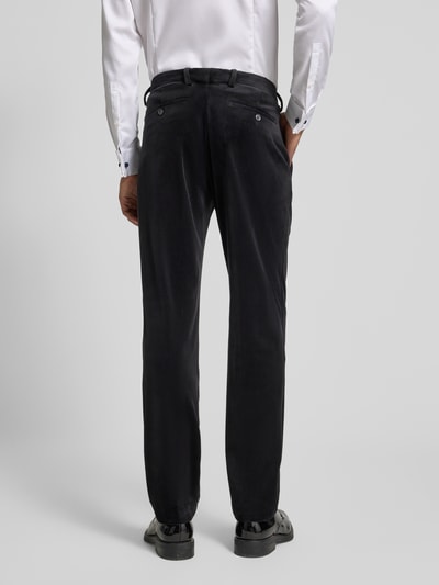 MCNEAL Slim fit stoffen broek van fluweel Zwart - 5