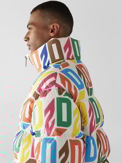 Dsquared2 Daunenjacke mit Allover-Logo Grün 3