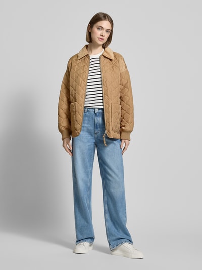 Marc O'Polo Denim Jacke mit Reißverschluss Beige 1