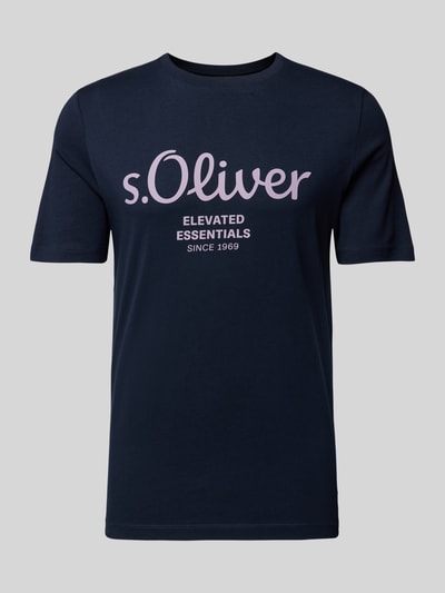 s.Oliver RED LABEL T-Shirt mit Rundhalsausschnitt Marine 2