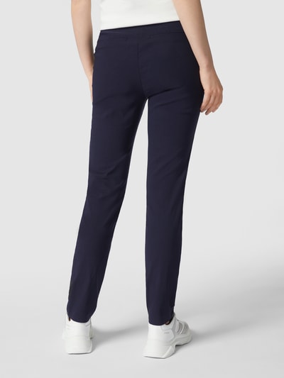 Christian Berg Woman Stoffen broek met smalle pasvorm van crêpe Donkerblauw - 5