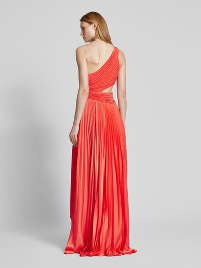 Unique Abendkleid mit seitlichem Cut Out Apricot 5