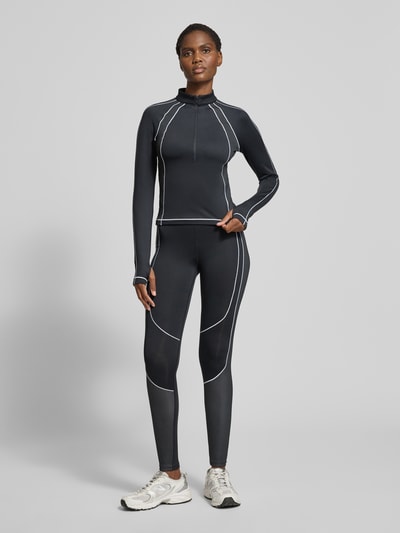 Under Armour Functioneel shirt met opstaande kraag, model 'ColdGear Textured' Zwart - 1