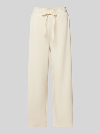 Soyaconcept Spodnie dresowe z szeroką nogawką i tunelem model ‘Banu’ Złamany biały 2