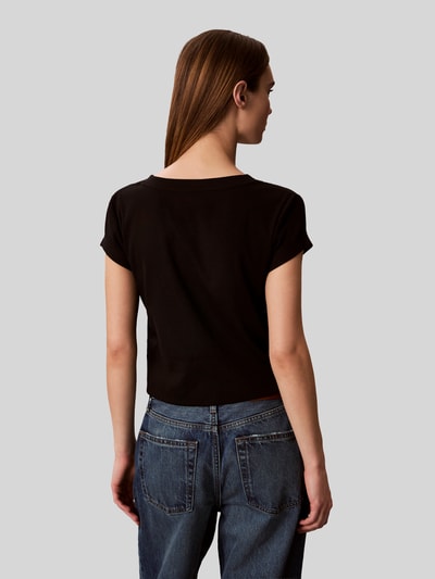 Calvin Klein Jeans Slim Fit T-Shirt aus Baumwoll-Mix Black 5