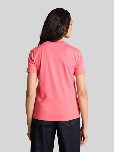 Tom Tailor Regular Fit T-Shirt aus reiner Baumwolle Pink 5