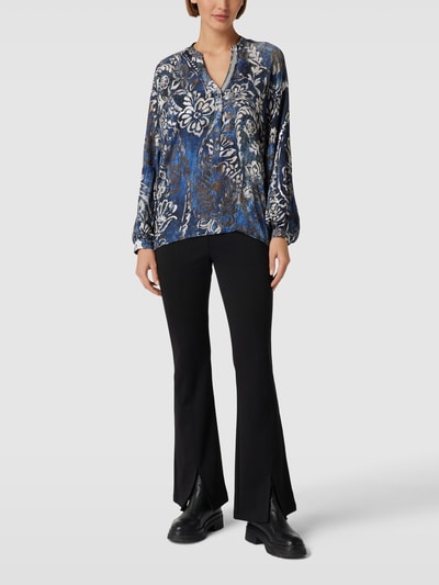 Emily Van den Bergh Blusenshirt mit Paisley-Muster Marine 1