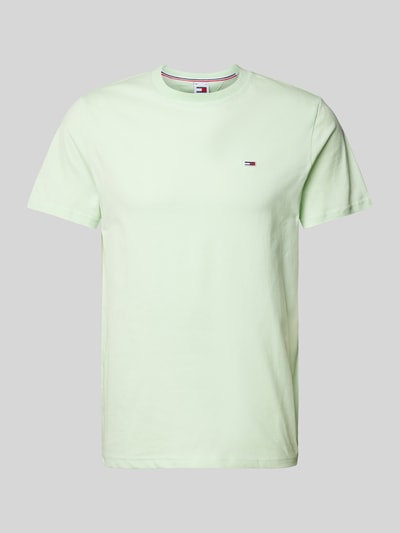 Tommy Jeans T-shirt met labelstitching Mintgroen - 2