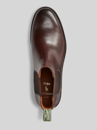 Polo Ralph Lauren Chelsea Boots aus Rindnappa mit Profilsohle Dunkelbraun 3