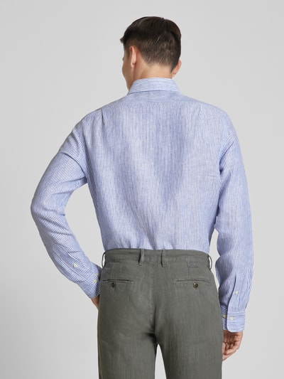 Polo Ralph Lauren Slim fit linnen overhemd met streepmotief Bleu - 5