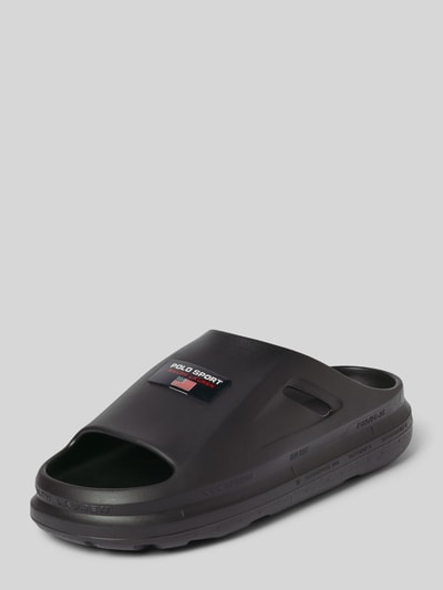 Polo Sport Slippers van leermix Zwart - 1