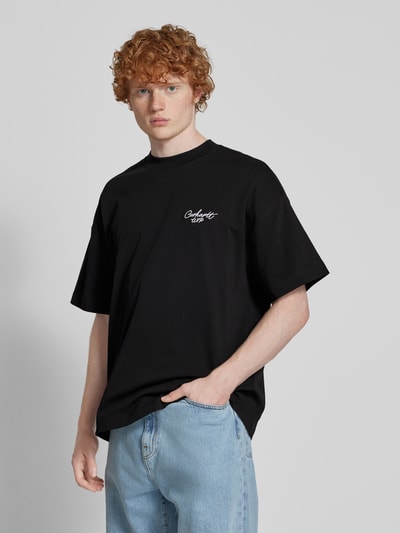 Carhartt Work In Progress T-Shirt mit geripptem Rundhalsausschnitt Black 4