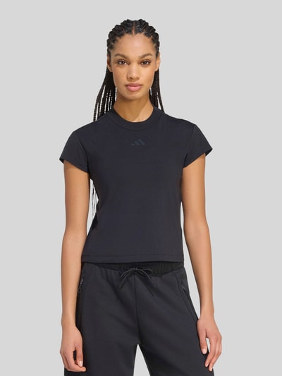 adidas Sportswear t-shirt o kroju slim fit z wyhaftowanym logo Czarny 3