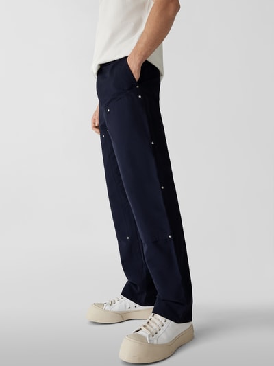 Helmut Lang Hose mit Nietenbesatz Dunkelblau 6