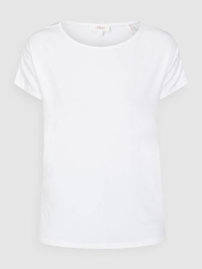 s.Oliver RED LABEL T-Shirt mit Stretch-Anteil  Weiss 2
