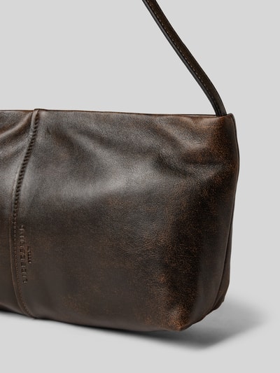 LIEBESKIND BERLIN Hobotas van leer met deelnaad, model 'FIONA' Donkerbruin - 3