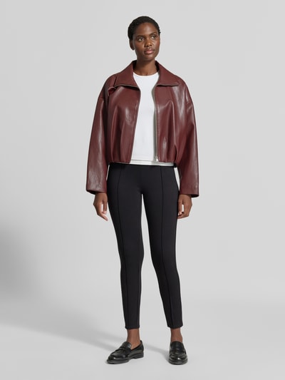 Jake*s Casual skinny fit legging van viscosemix Zwart - 1
