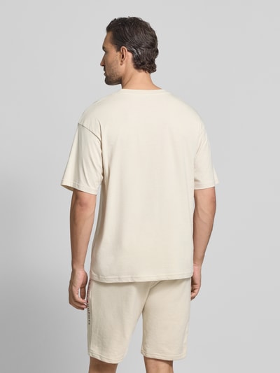 Tommy Hilfiger Relaxed Fit T-Shirt aus reiner Baumwolle Offwhite Melange 5