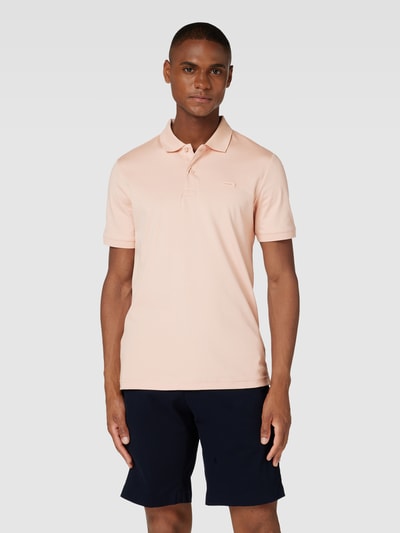 CK Calvin Klein Slim Fit Poloshirt aus Baumwolle mit Label-Detail Pink 4