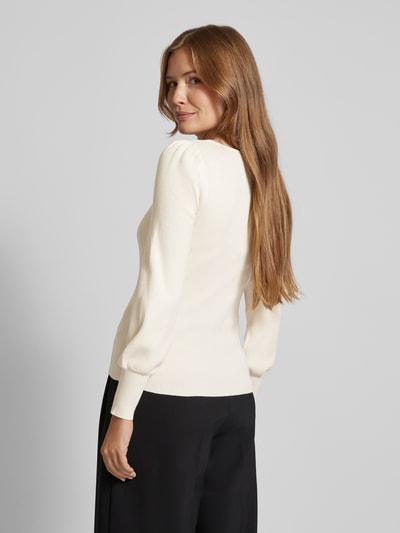 Lauren Ralph Lauren Strickpullover mit Karree-Ausschnitt Modell 'DIEKA' Offwhite 5