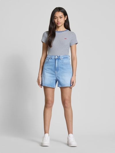 Tommy Jeans Regular Fit Jeansshorts aus Baumwoll-Mix Hellblau 1