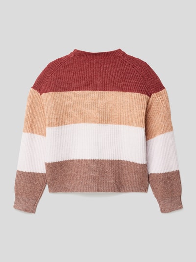 Only Strickpullover mit Streifenmuster Modell 'Sandy' Apfelgrün 3