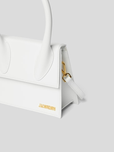 Jacquemus Handtasche mit Brand-Schriftzug Weiß 3
