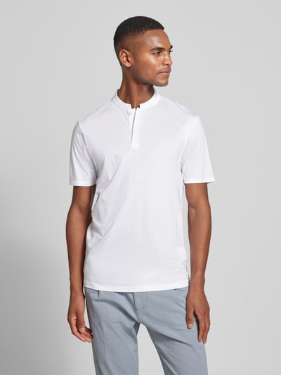 Drykorn Poloshirt mit Stehkragen Modell 'LOUIS 10' Weiss 4