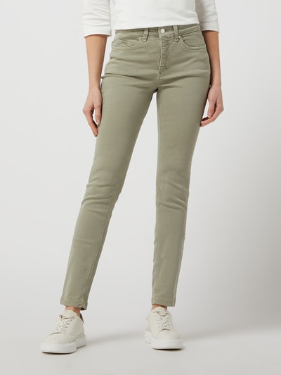 MAC Skinny Fit Jeans mit Stretch-Anteil Modell 'Dream' Oliv 4