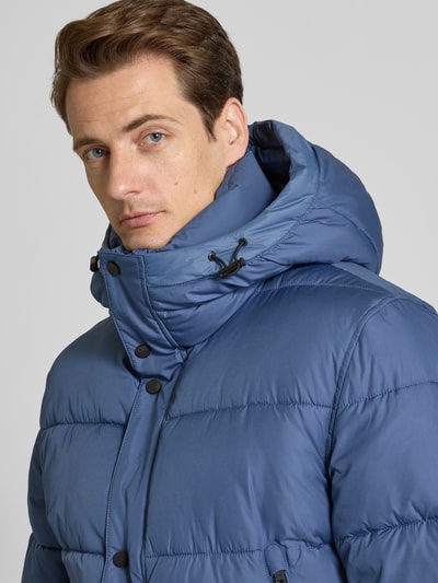 BOSS Orange Regular Fit Steppjacke aus wasserabweisendem Material Modell 'OMARIS' Rauchblau 3
