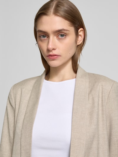 Only Regular Fit Blazer mit angedeuteten Paspeltaschen Modell 'ELLY' Sand Melange 3