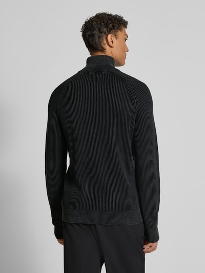 MCNEAL Gebreide pullover met ribboorden Zwart - 5