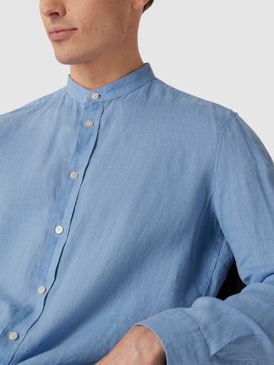 Drykorn Vrijetijdsoverhemd met opstaande kraag, model 'TAROK' Hemelblauw - 3