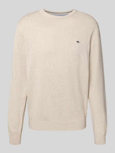 Fynch-Hatton Gebreide pullover met ronde hals Offwhite - 2