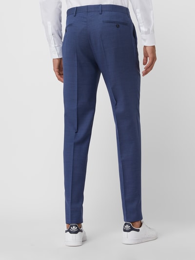 Baldessarini Slim fit pantalon van scheerwol, model 'Massa' Blauw - 5