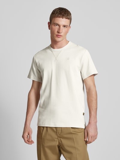 G-Star Raw T-Shirt mit Label-Stitching Modell 'Nifous' Offwhite 4