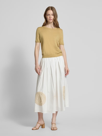Weekend Max Mara Strickpullover mit 1/2-Arm Modell 'PANCONE' Sand 1