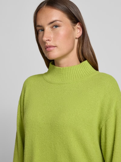 Betty Barclay Gebreide pullover met opstaande kraag Lindegroen - 3