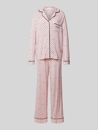 Guess Pyjama mit Resortkragen Modell 'SASHA' Rosa 1