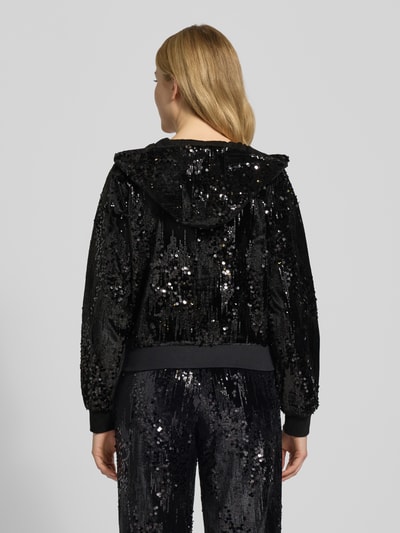 Guess Activewear Sweatjacke mit Paillettenbesatz Black 5