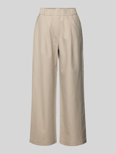 Jake*s Collection Straight leg stoffen broek met elastische band Kit - 2