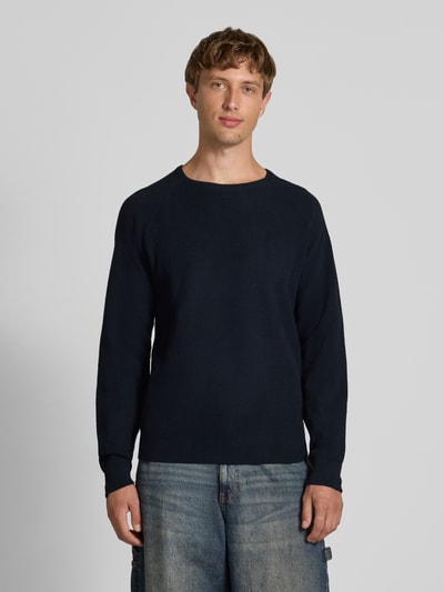 Blend Gebreide pullover met ronde hals, model 'DANTE' Donkerblauw - 4