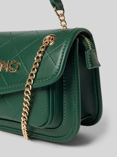 VALENTINO BAGS Handtasche mit Steppnähten und Label-Applikation Modell 'MANSION' Dunkelgruen 2