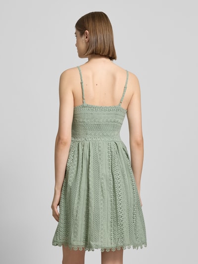 Only A-Linie Spitzenkleid aus reiner Baumwolle Modell 'HELENA' Schilf 5