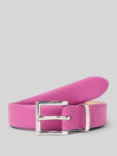 Weinmann Ledergürtel mit Dornschließe Modell 'Seta' Fuchsia 1