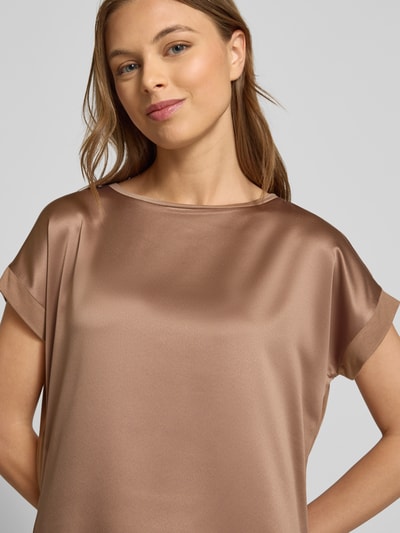 Christian Berg Woman T-shirt met kapmouwen Middenbruin - 3